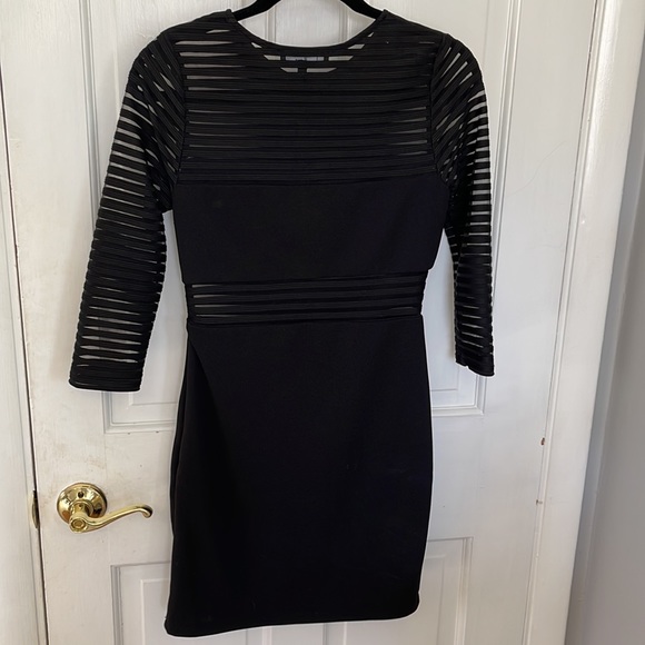 NWOT Lulus Perfect Mesh Black Bodycon Dress - Picture 5 of 5